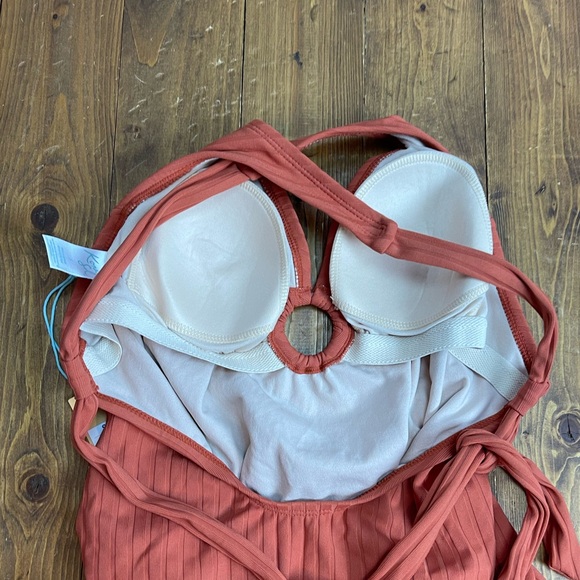 Kona Sol size small 4-6 orange one piece swimsuit - Picture 3 of 6